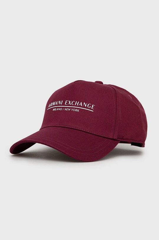 Хлопковая кепка Armani Exchange хлопок фиолетовой 954202.CC150.NOS