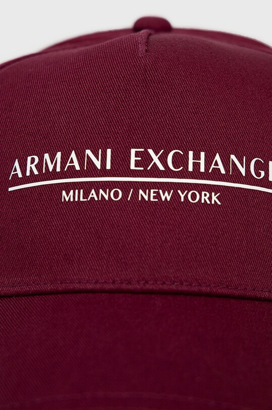 Хлопковая кепка Armani Exchange 954202.CC150.NOS фиолетовой AA00