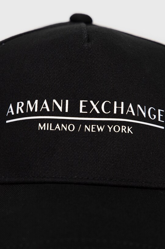 Armani Exchange șapcă din bumbac 954202.CC150.NOS negru AA00