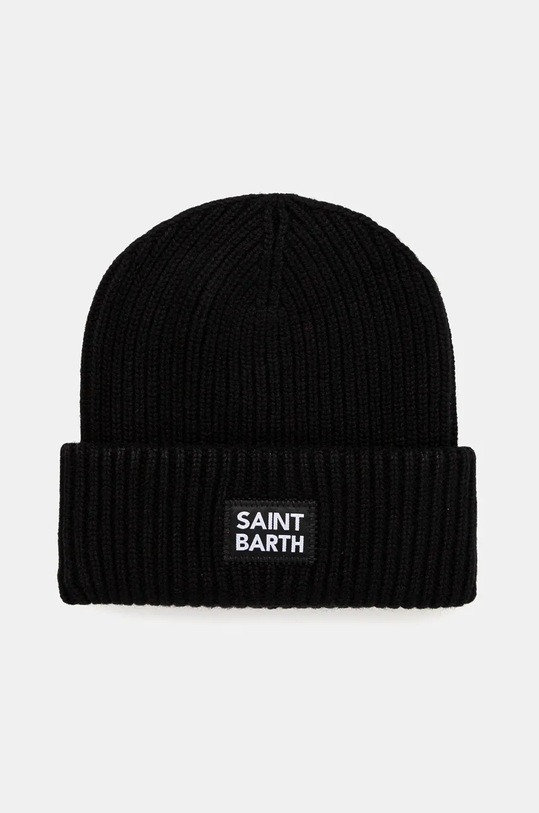 MC2 Saint Barth caciula de lana imprimeu negru BRR0002