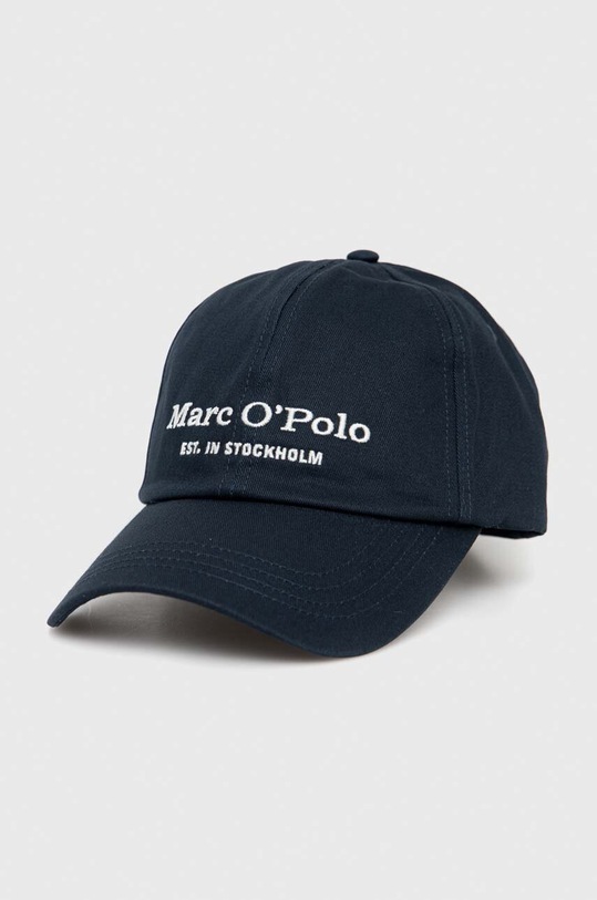Marc O'Polo czapka z daszkiem bawełniana bawełna granatowy M22806801076