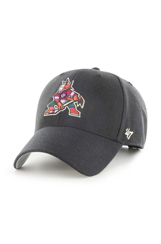 Čepice s vlněnou směsí 47brand NHL Arizona Coyotes s příměsí vlny černá H.MVP21WBV.BKE