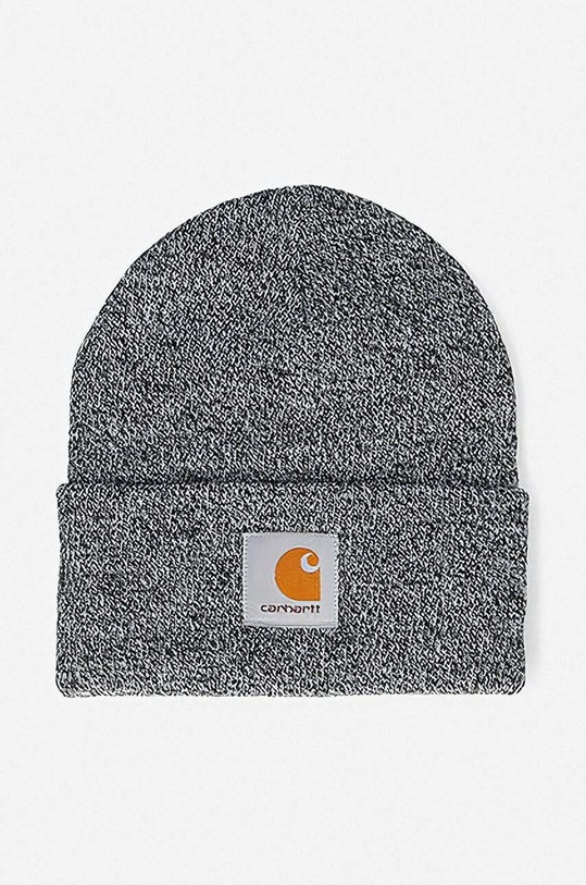 Carhartt WIP czapka melanż szary I015523.BLACK.WAX