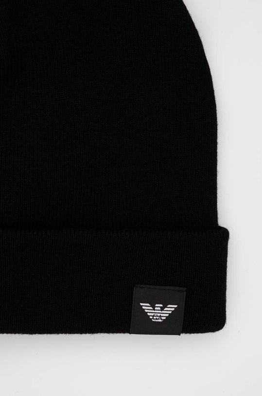 Шапка с вълна Emporio Armani 627043.3F543.NOS черен AA00