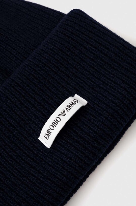 Dodatki Volnena kapa Emporio Armani 627361.CC992.NOS mornarsko modra