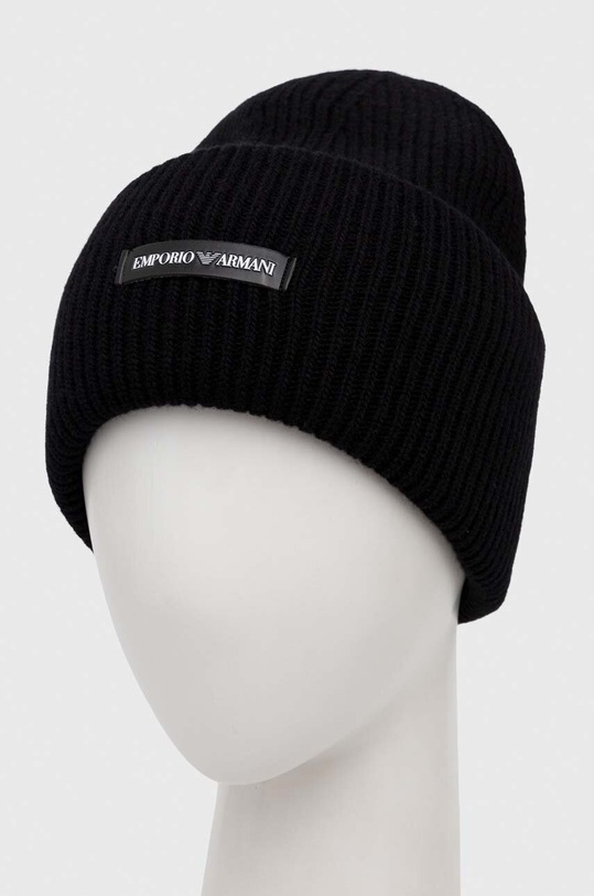 Emporio Armani caciula de lana 627361.CC992.NOS negru AA00