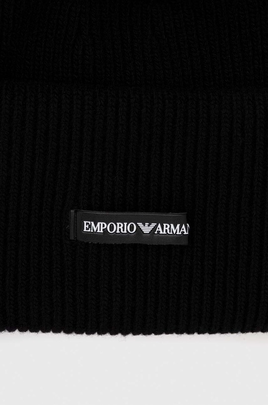Accesorii Emporio Armani caciula de lana 627361.CC992.NOS negru