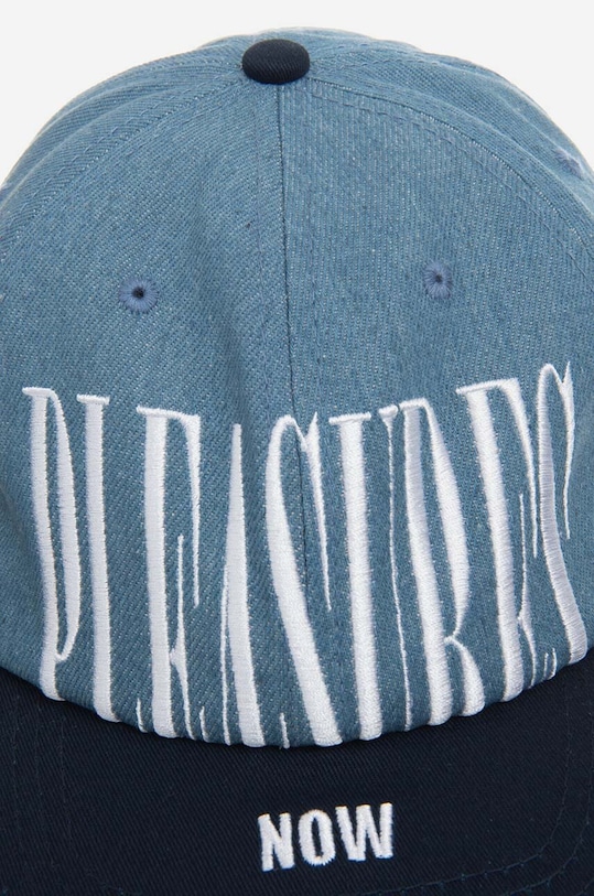PLEASURES cotton baseball cap blue P23SP069