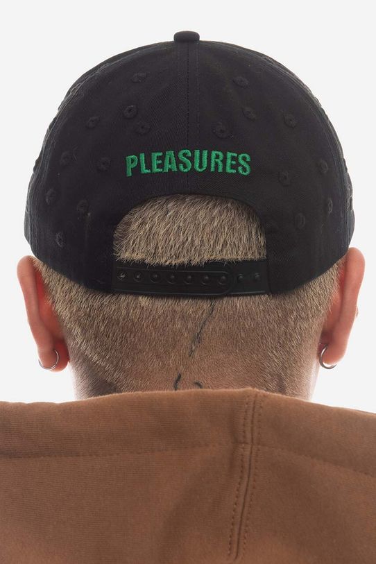 Памучна шапка с козирка PLEASURES P23SP071 черен