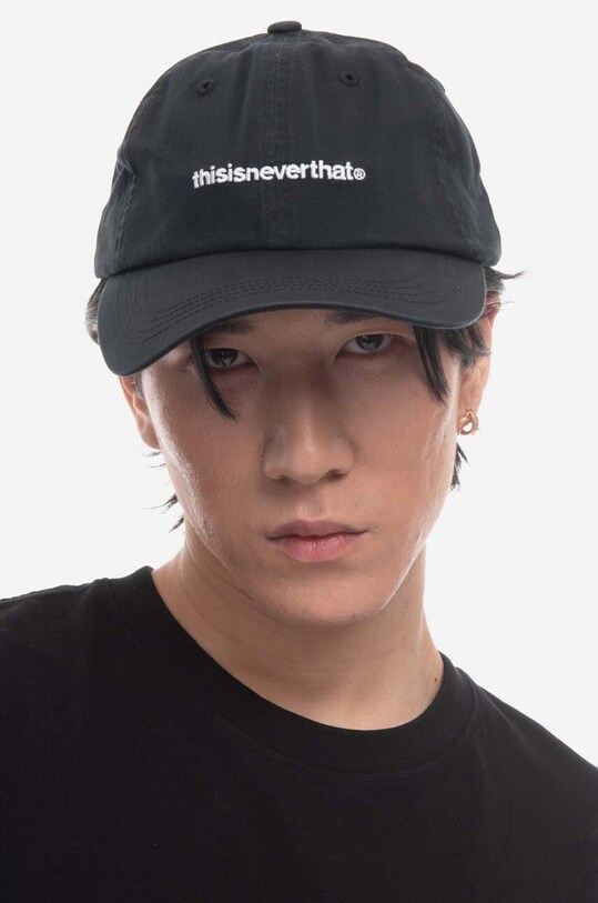 Accessories thisisneverthat cotton baseball cap T-Logo Cap TN230WHWBC05 black