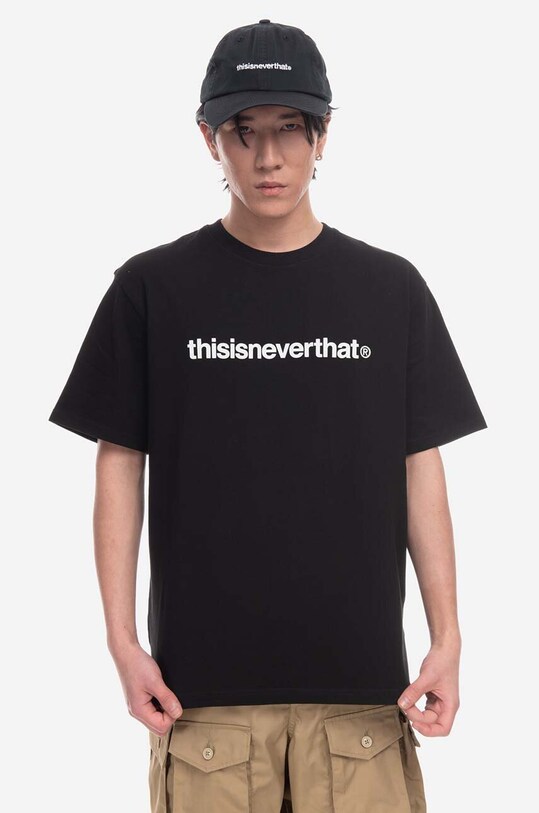 thisisneverthat cotton baseball cap T-Logo Cap TN230WHWBC05
