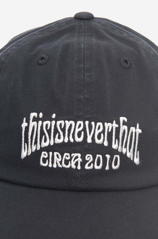 thisisneverthat cotton baseball cap RS T-Logo Cap TN231WHWBC03 black