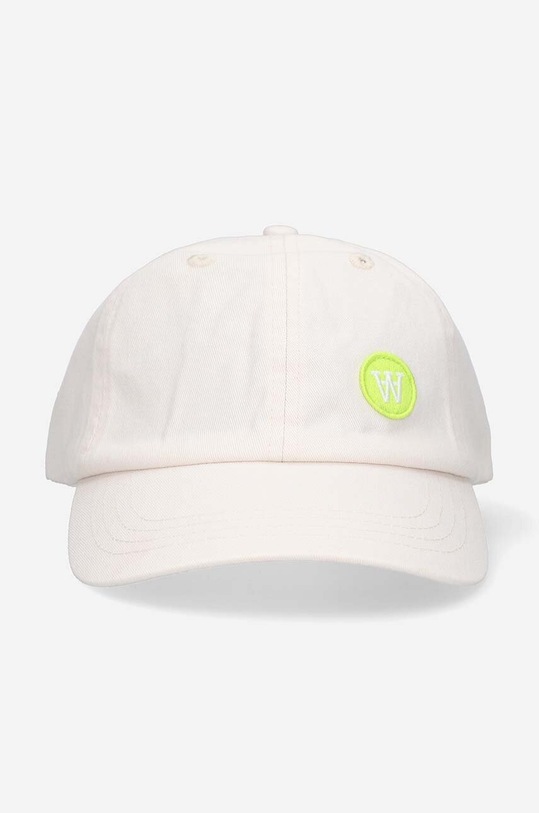 Doplňky Bavlněná baseballová čepice Wood Wood Eli 10250800.7083 bílá