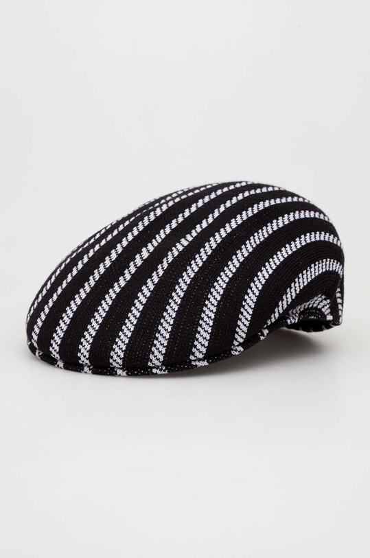 Kangol kaszkiet z domieszką wełny z domieszką wełny czarny K3656.BW016