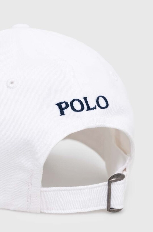 Akcesoria Polo Ralph Lauren czapka z daszkiem bawełniana 710548524 biały