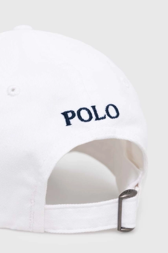 Αξεσουάρ Βαμβακερό καπέλο του μπέιζμπολ Polo Ralph Lauren 710548524 λευκό