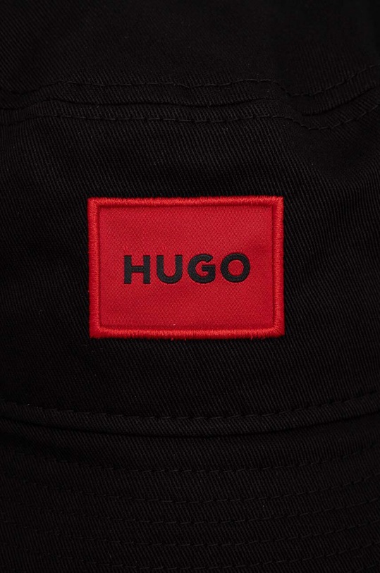 HUGO kapelusz bawełniany 50496443 czarny AA00