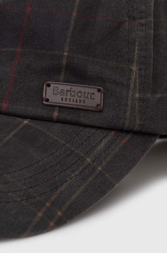 Pamučna kapa sa šiltom Barbour Darwen Tartan Sports Cap MHA0554 zelena AA00