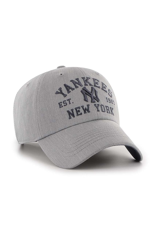 47 brand czapka z daszkiem bawełniana MLB New York Yankees BCPTN.MLDAR17KHS.GY10 szary AA00