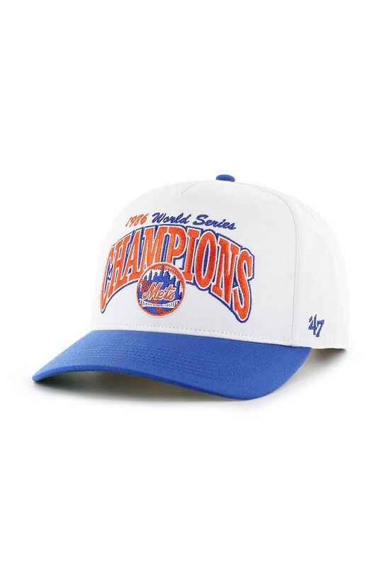 Кепка з домішкою вовни 47 brand MLB New York Mets аплікація білий BCWS.ARCHH16CTP.WH86