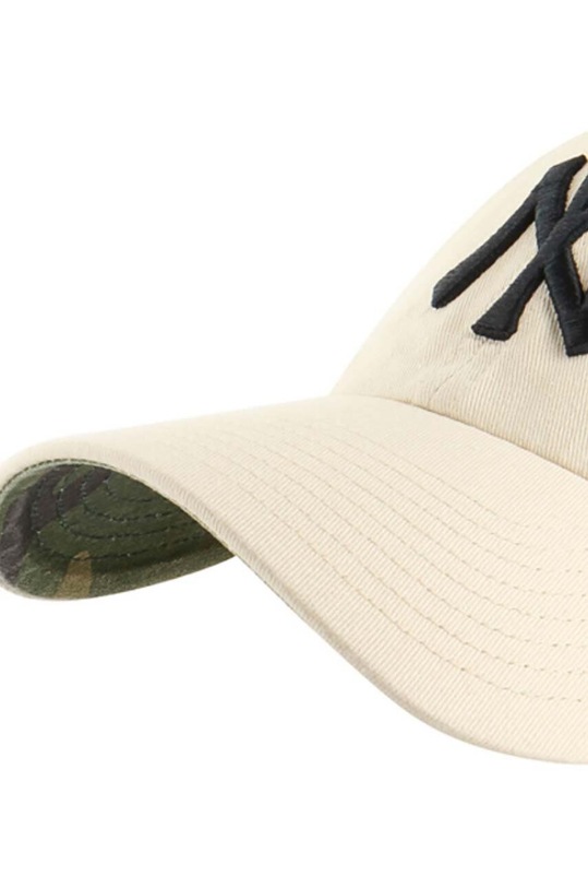 Akcesoria 47 brand czapka z daszkiem MLB New York Yankees B.BPCAM17GWS.NT beżowy