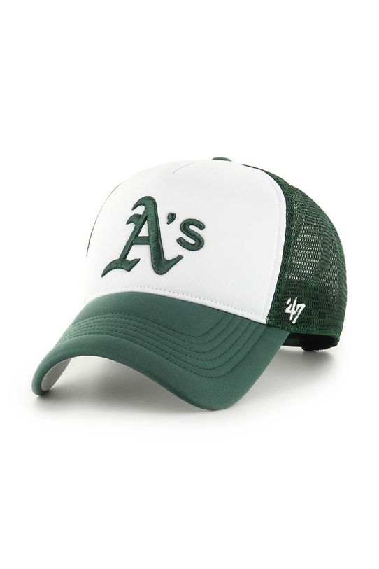 47 brand czapka z daszkiem MLB Oakland Athletics aplikacja zielony B.TRTFM18KPP.DG