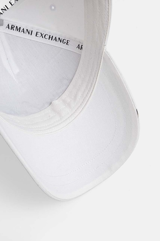 Бавовняна бейсболка Armani Exchange білий 954224.CC516.NOS