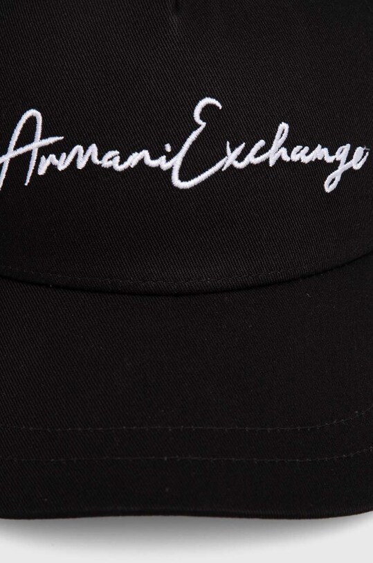 Бавовняна бейсболка Armani Exchange 954224.CC516.NOS чорний AA00