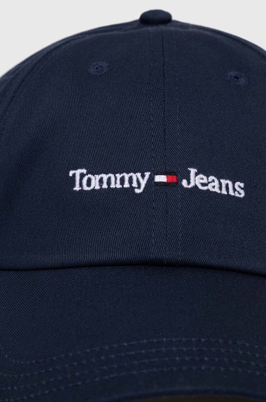 Tommy Jeans czapka z daszkiem bawełniana AM0AM11341 granatowy AA00
