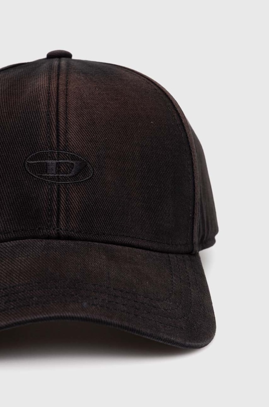 Diesel șapcă de baseball din bumbac C-RUN-WASH A11361.0BLAA negru AA00