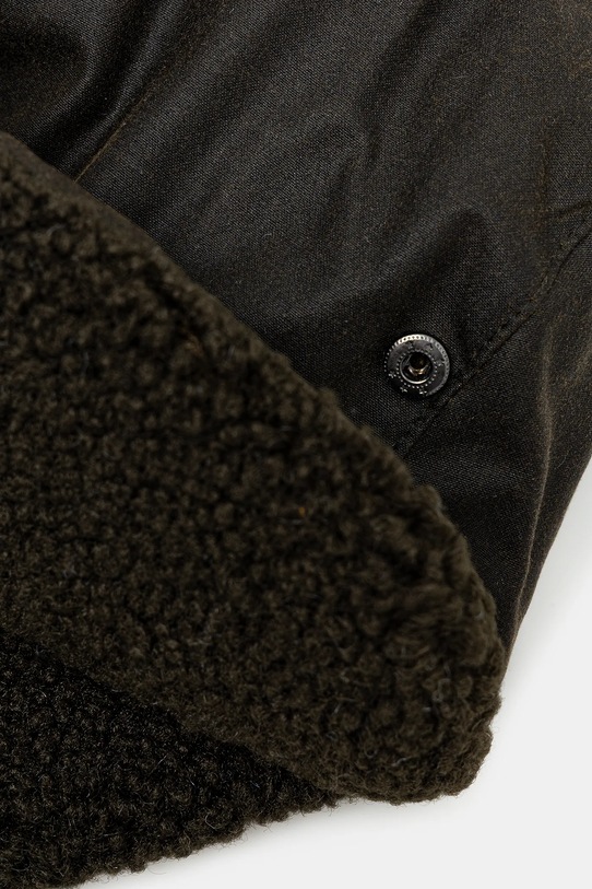 Barbour czapka bawełniana Morar Wax zielony MHA0710