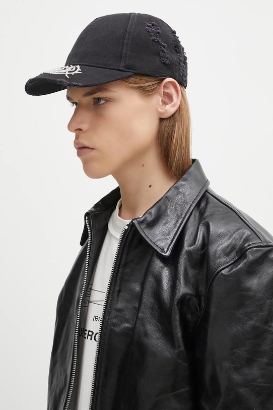 Šiltovka Heliot Emil SS25.16.071.BLK01.CO čierna AA00