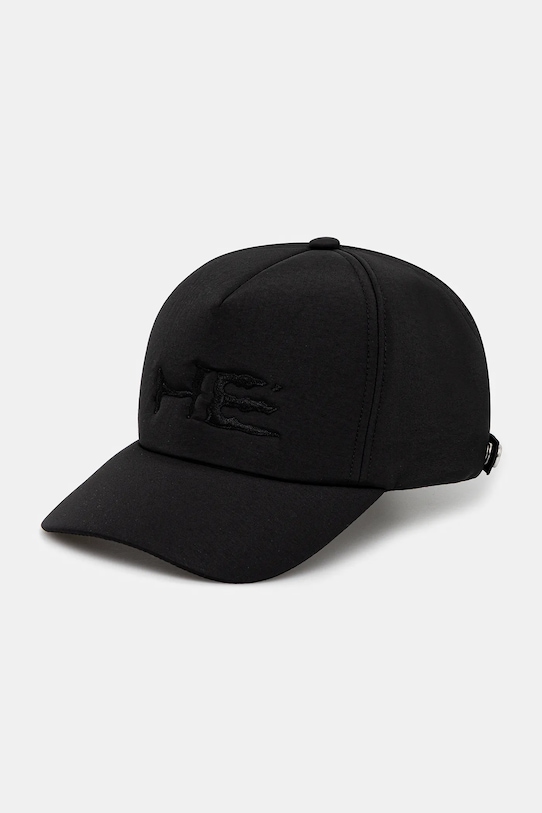Heliot Emil baseball cap applique black SS25.M.16.050.BLK01.CO