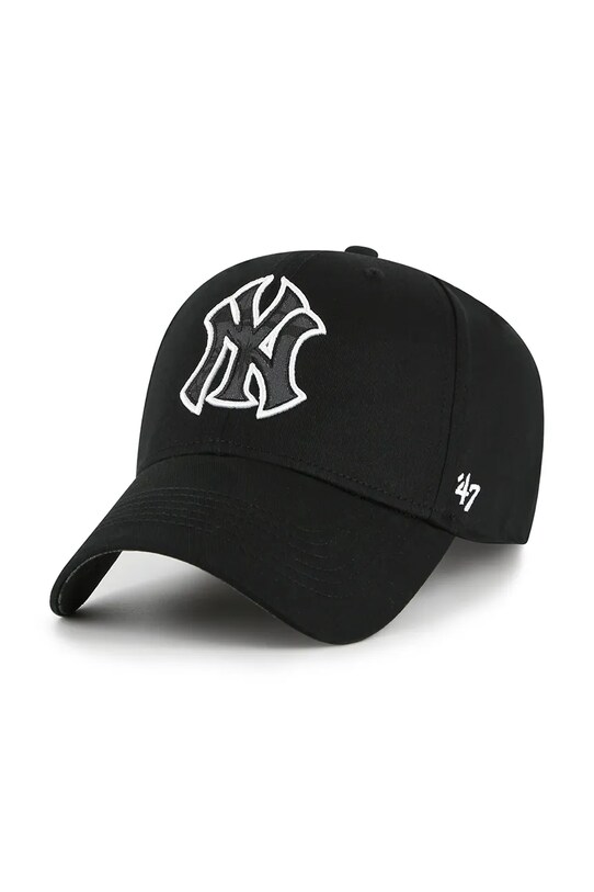 47 brand șapcă de baseball din bumbac MLB New York Yankees bumbac negru B.FIJMP17CTP.BK