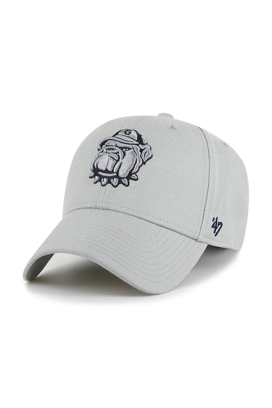 47 brand czapka z daszkiem bawełniana NCAA Georgetown Hoyas aplikacja szary C.MVP1093WBV.GY