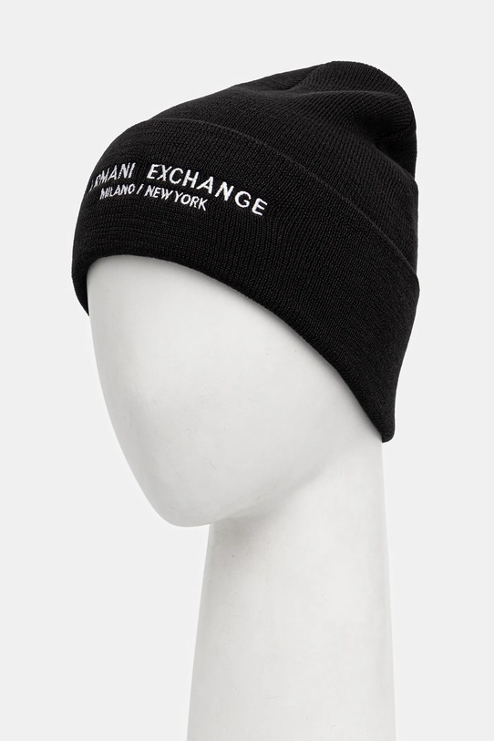 Armani Exchange căciulă XM001637.AF16950.NOS negru AA00