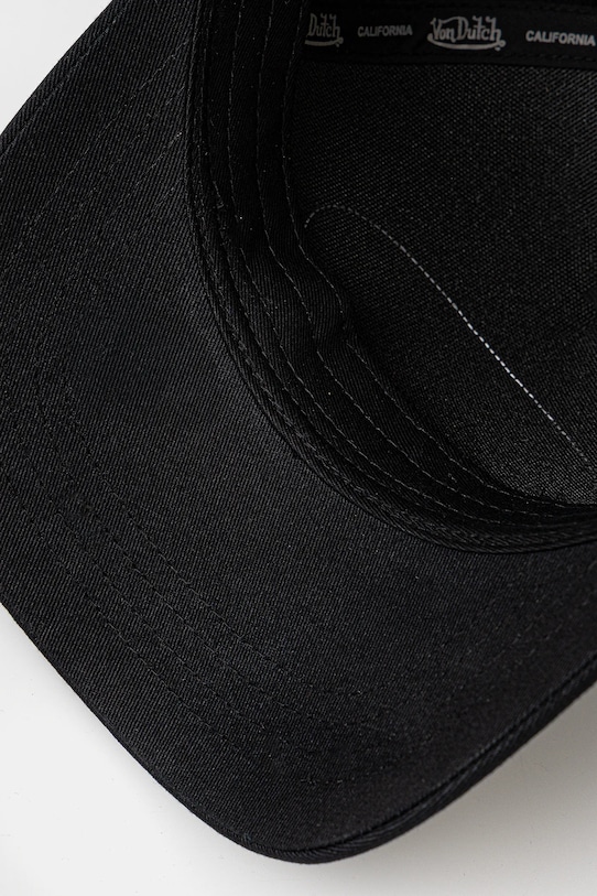Von Dutch șapcă de baseball din bumbac negru VD.0.CAS1.LOFB02