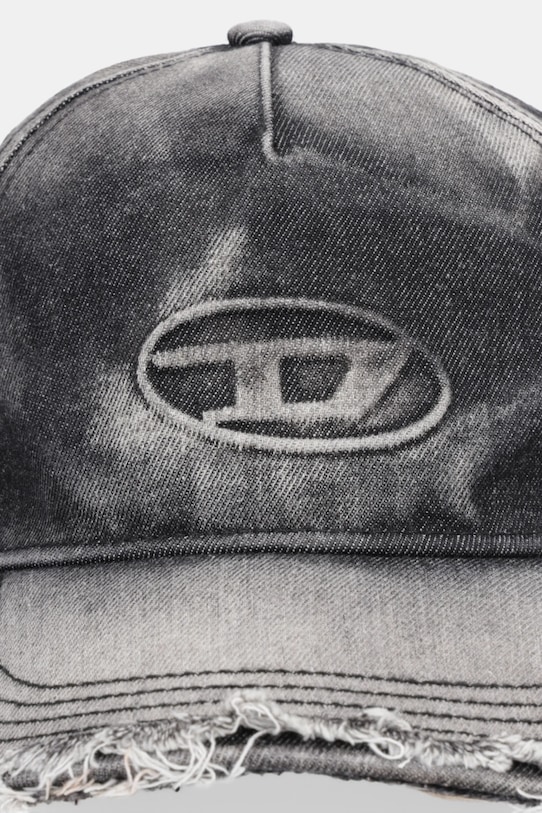 Diesel czapka z daszkiem jeansowa C-DEYMON A19777.0DGAV czarny AA00
