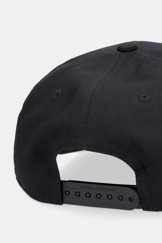 Kiegészítők Armani Exchange baseball sapka férfi pamut XM002696.AF15502.NOS fekete