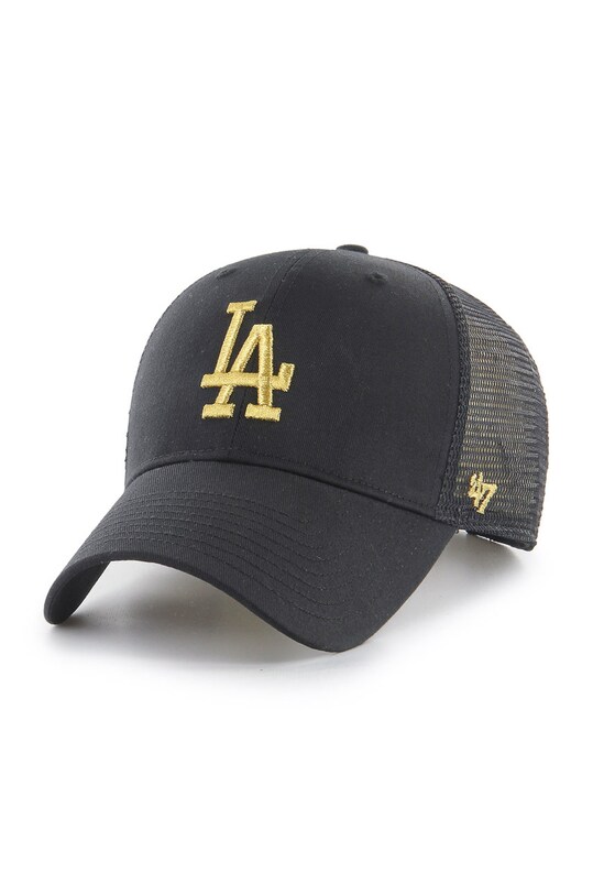 47 brand - Čiapka MLB Los Angeles Dodgers ostatné čierna B.BRMTL12CTP.BK
