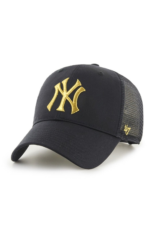 47 brand - Czapka MLB New York Yankees aplikacja czarny B.BRMTL17CTP.BK