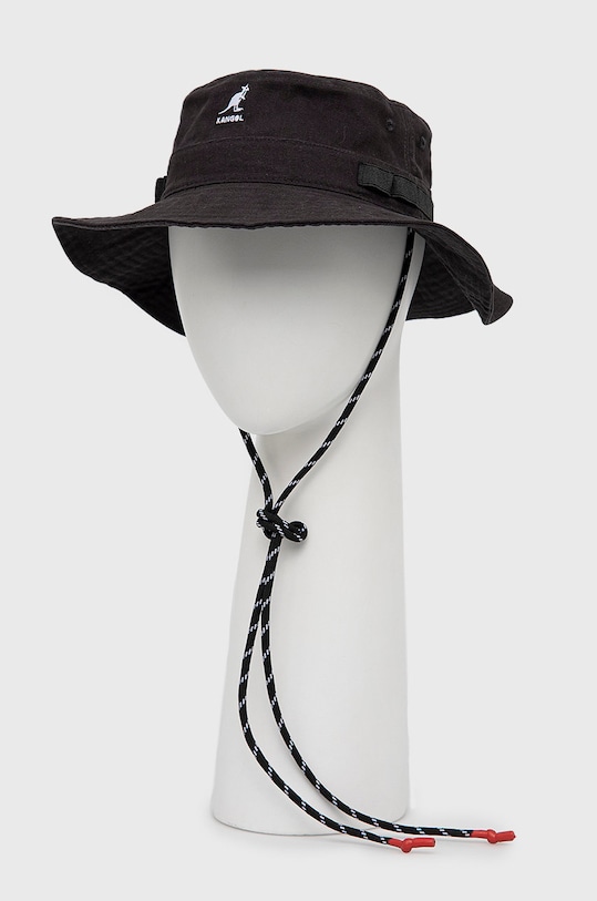 Kangol kapelusz bawełniany bawełna czarny K5302.CO028