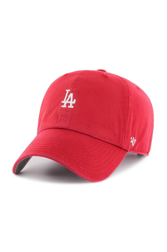 47 brand czapka Los Angeles Dodgers aplikacja czerwony B.BSRNR12GWS.RDA
