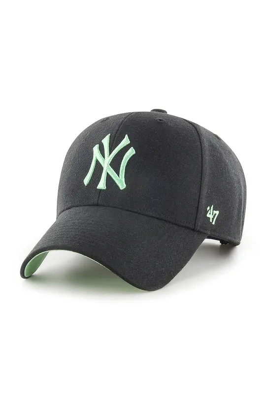 47brand sapca New York Yankees bumbac negru B.BLPMS17WBP.BKG