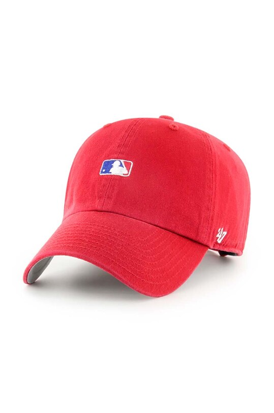47 brand czapka aplikacja czerwony MLB.BSRNR01GWS.RD