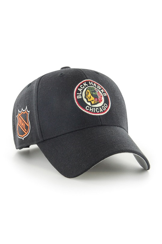Akcesoria 47 brand czapka Chicago Blackhawks HVIN.SSMPS04WBP.BK37 czarny