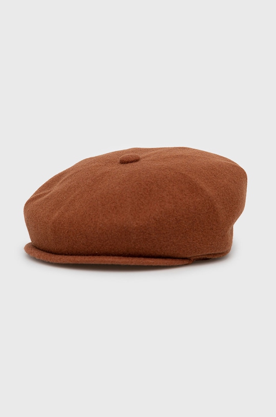 Vlněná čepice Kangol vlna hnědá K3164HT.MH240