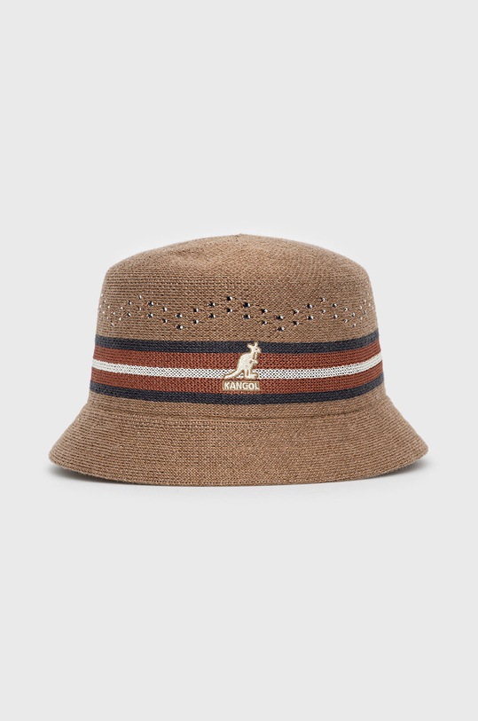Kangol kapelusz z domieszką wełny z domieszką wełny brązowy K3585.CM227