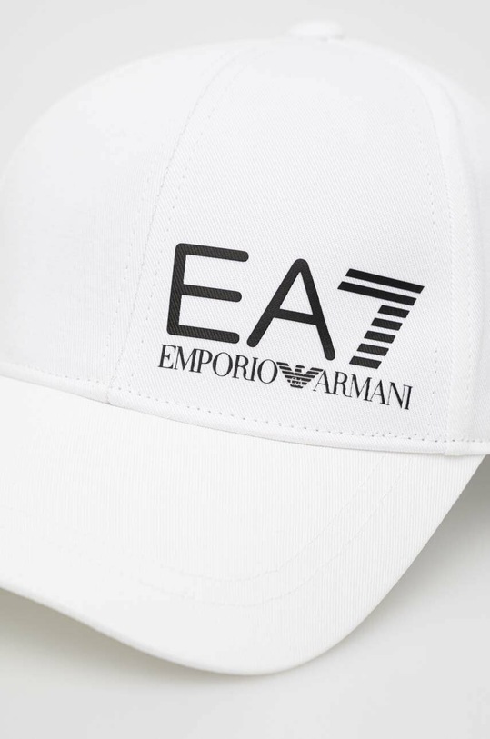 Pamučna kapa sa šiltom EA7 Emporio Armani 240049.2F352.NOS bijela AA00