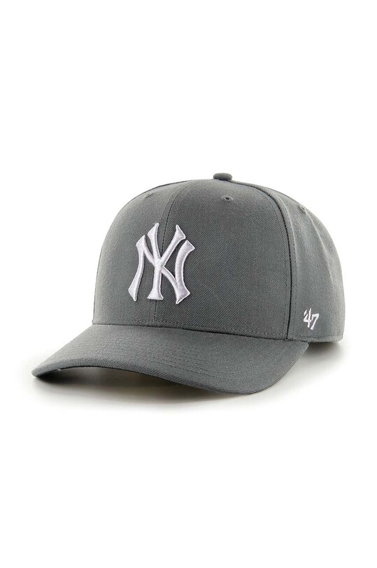 Kapa sa šiltom s dodatkom vune 47 brand MLB New York Yankees natpis siva B.CLZOE17WBP.CCJ